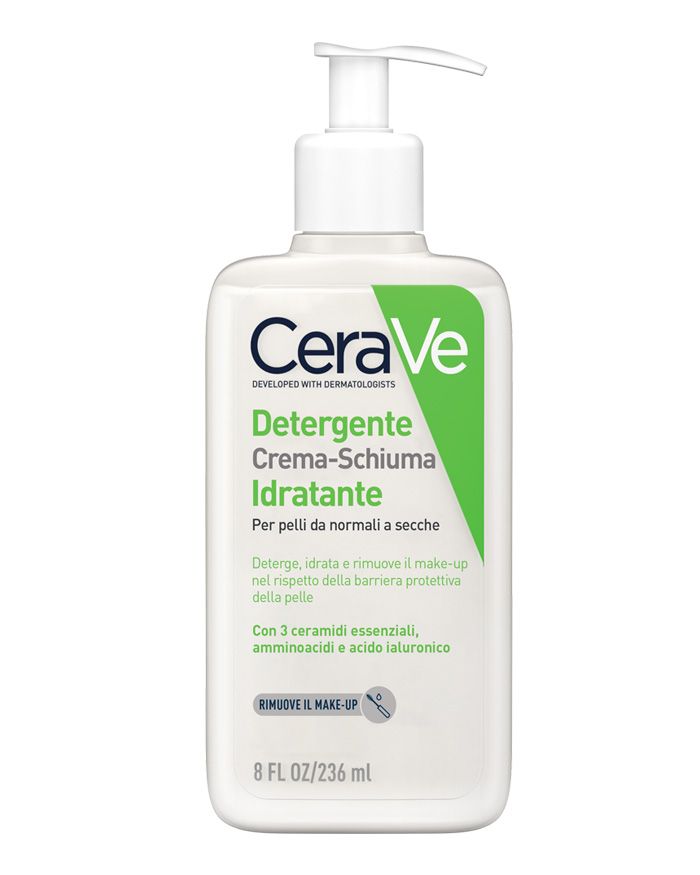 CeraVe Detergente Crema Schiuma Idratante Pelli Normali-Secche 236ml