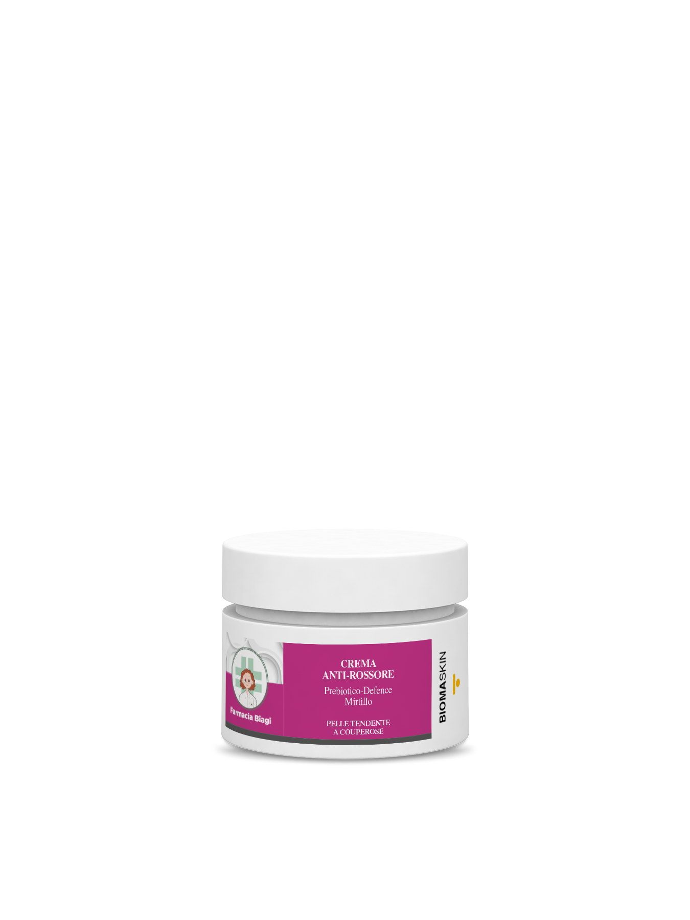 CREMA ANTI-ROSSORE BIOMASKIN
Prebiotico-Defence, Mirtillo