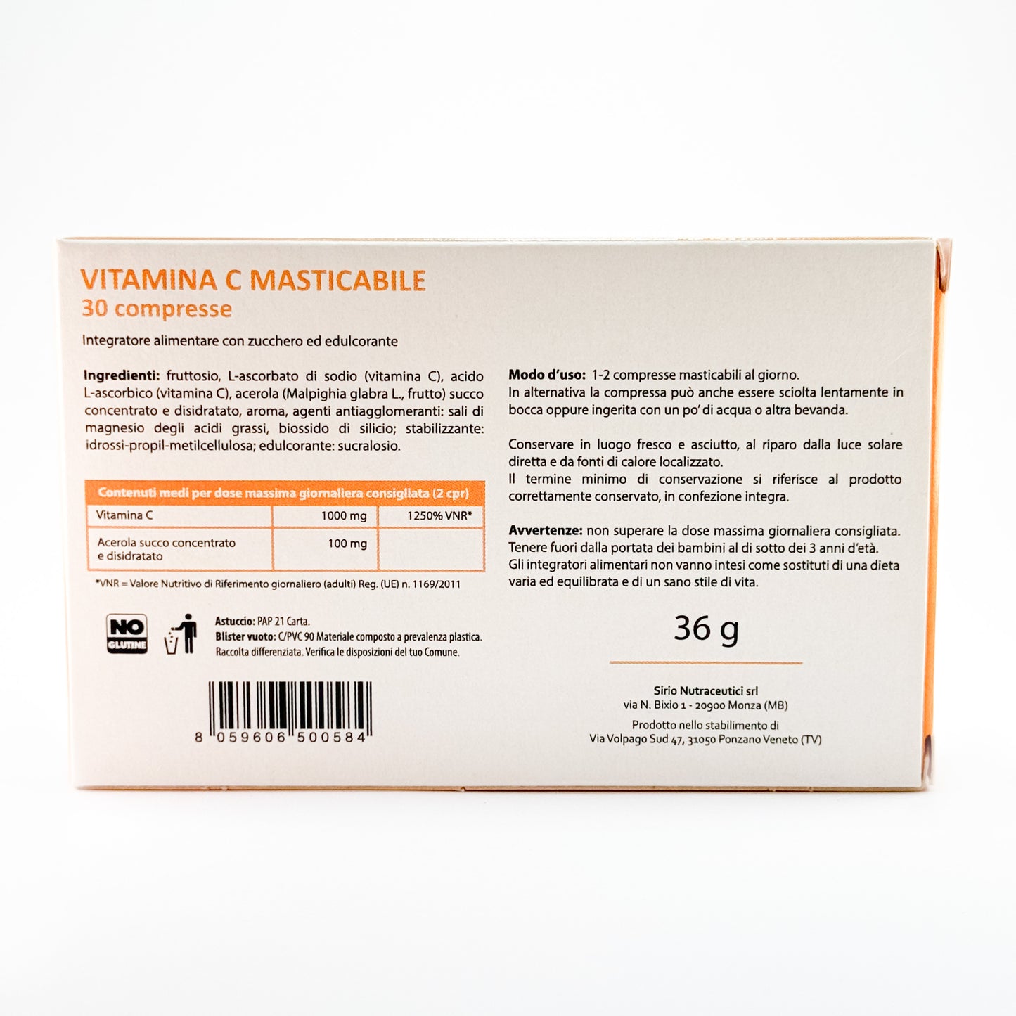 Vitamina C Masticabile