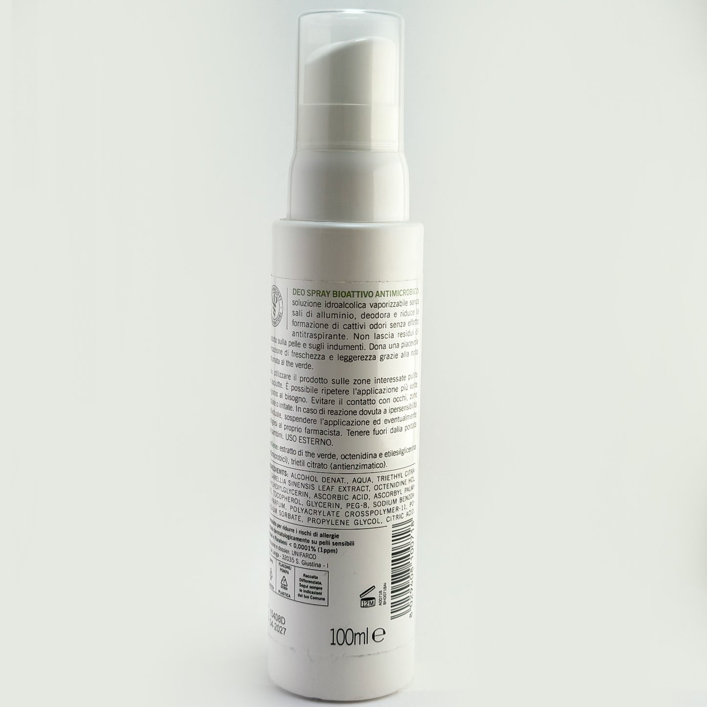 Deospray bioattivo antimicrobico