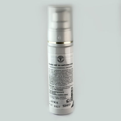 Fluido spf 50 anti-macchie